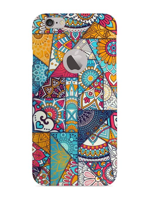 Patchwork Pattern Vintage Snap Case for Apple Iphone 6 (Logo Cut) Zapvi