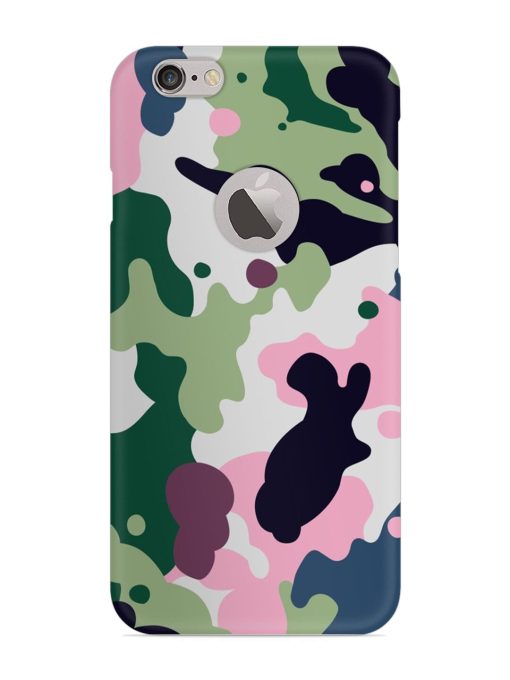 Seamless Funky Camouflage Snap Case for Apple Iphone 6 (Logo Cut) Zapvi