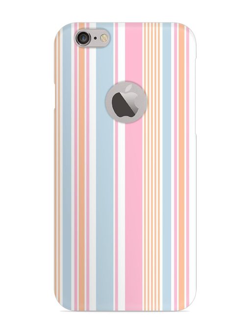 Stripe Seamless Pattern Snap Case for Apple Iphone 6 (Logo Cut) Zapvi