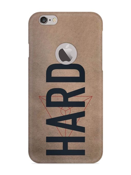 Hard Typo Snap Case for Apple Iphone 6 (Logo Cut) Zapvi