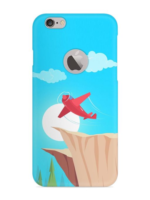 Small Planes In Flight Snap Case for Apple Iphone 6 (Logo Cut) Zapvi