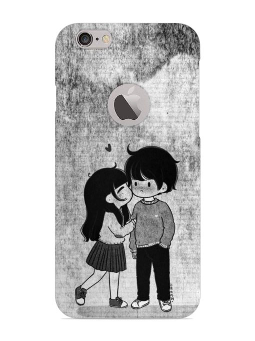 Couple Love Highlights Snap Case for Apple Iphone 6 (Logo Cut) Zapvi