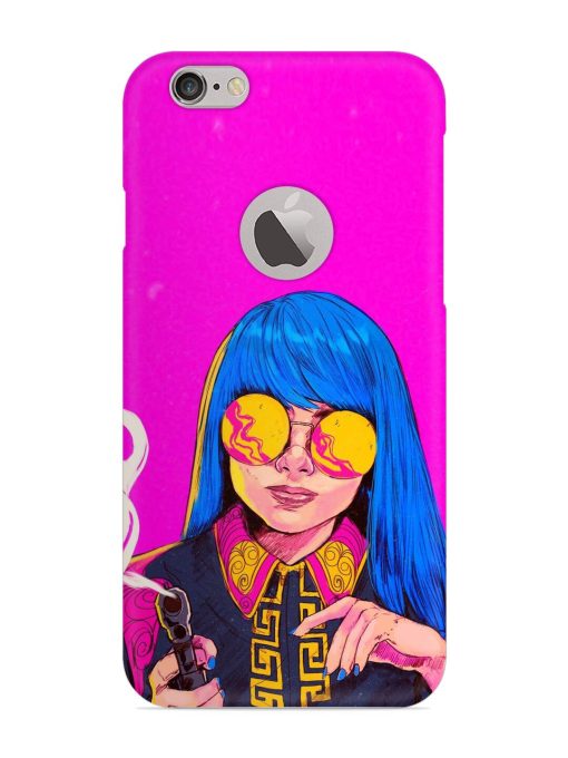 Aesthetic Anime Girl Snap Case for Apple Iphone 6 (Logo Cut)