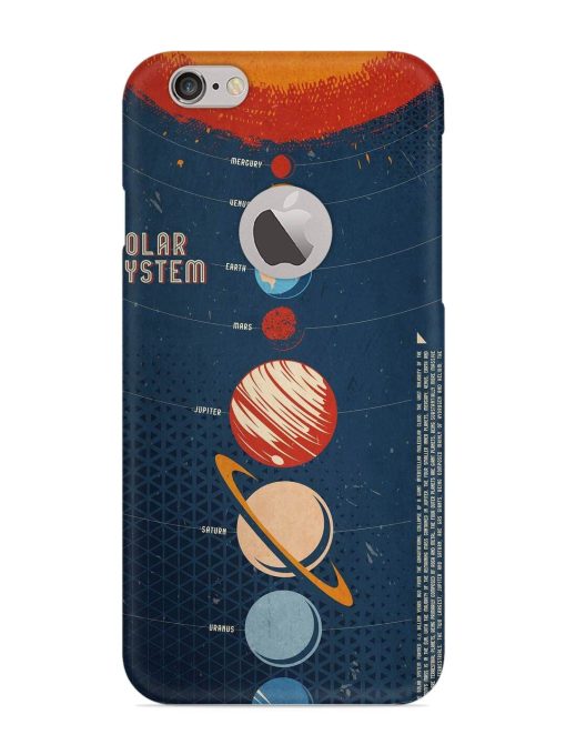 Solar System Vector Snap Case for Apple Iphone 6 (Logo Cut)