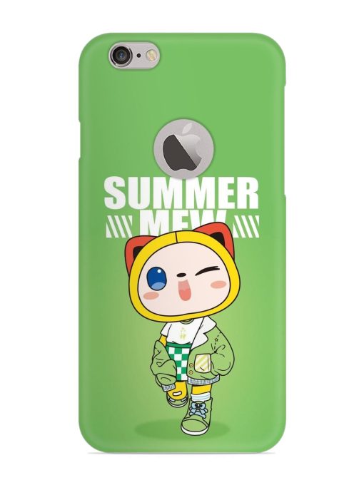 Summer Mew Snap Case for Apple Iphone 6 (Logo Cut) Zapvi