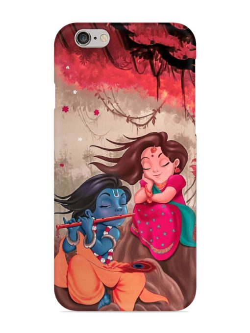 Radhe Krishna Water Art Snap Case for Apple Iphone 6 Plus