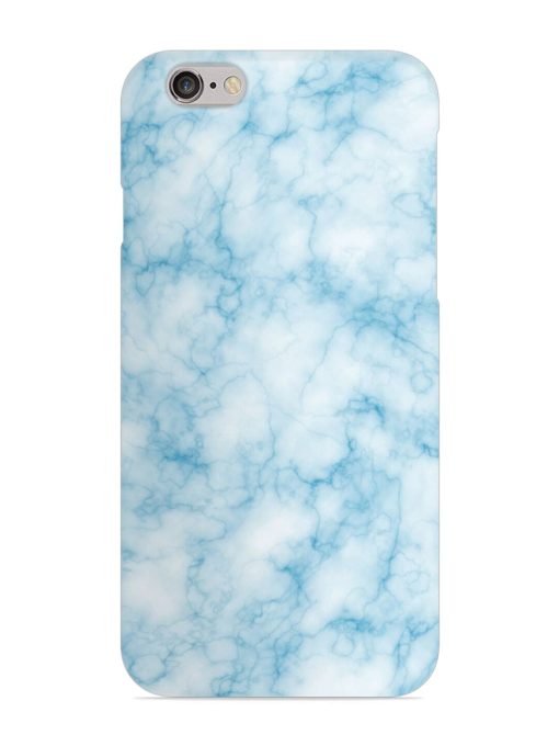 Blue White Natural Marble Snap Case for Apple Iphone 6 Plus