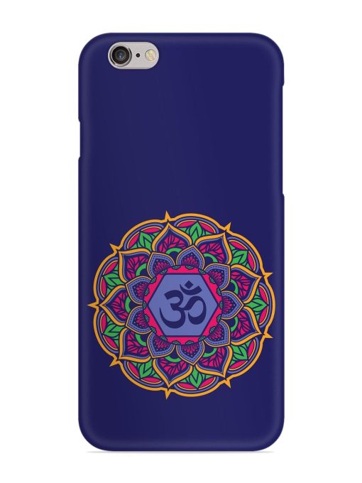 Om Mandala Art Blue Snap Case for Apple Iphone 6 Plus