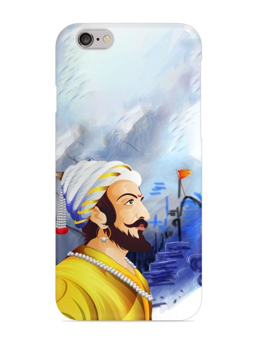 Shivaji Maharaj Color Paint Art Snap Case for Apple Iphone 6 Plus Zapvi