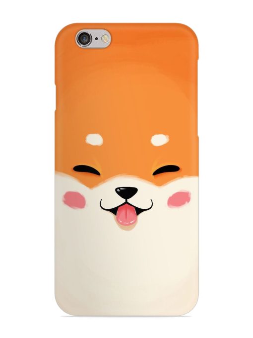 Cute Dog Face Vector Snap Case for Apple Iphone 6 Plus