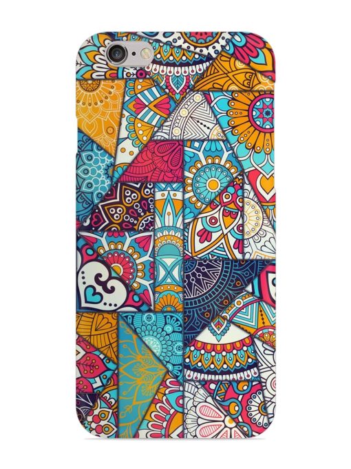 Patchwork Pattern Vintage Snap Case for Apple Iphone 6 Plus