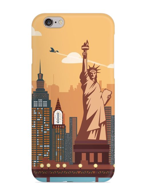 New York Statue Of Liberty Architectural Scenery Snap Case for Apple Iphone 6S Zapvi