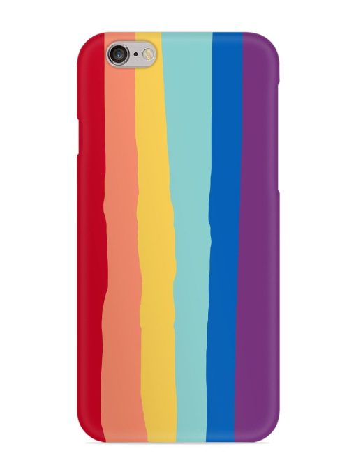 Rainbow Genuine Liquid Snap Case for Apple Iphone 6S Zapvi