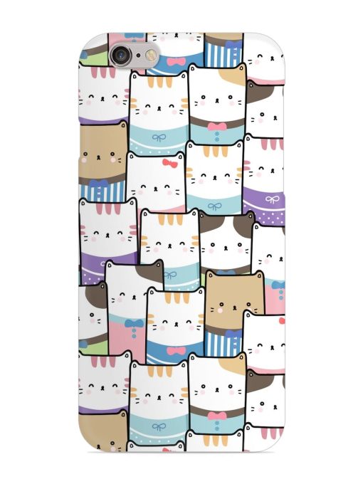 Cute Adorable Cat Snap Case for Apple Iphone 6S Zapvi