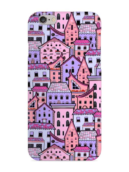 Seamless Pattern Houses Snap Case for Apple Iphone 6S Zapvi