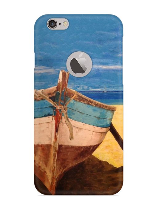 Canvas Painting Snap Case for Apple Iphone 6S (Logo Cut) Zapvi