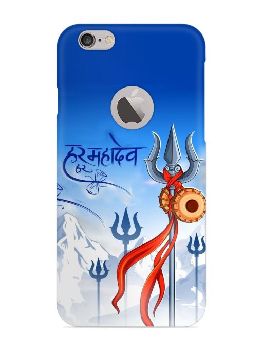 Har Har Mahadev Trishul Snap Case for Apple Iphone 6S (Logo Cut)