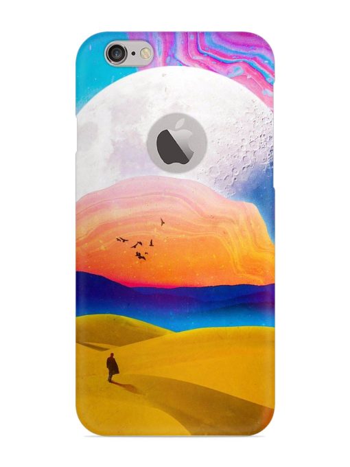 Sandy Desert Snap Case for Apple Iphone 6S (Logo Cut) Zapvi