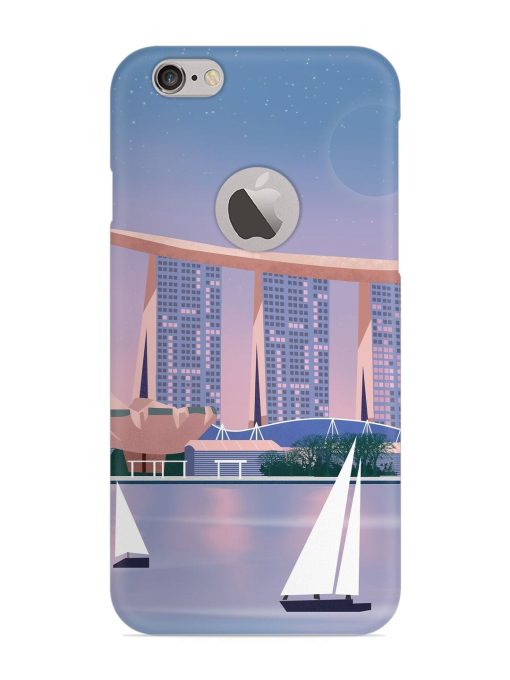 Singapore Scenery Architecture Snap Case for Apple Iphone 6S (Logo Cut) Zapvi