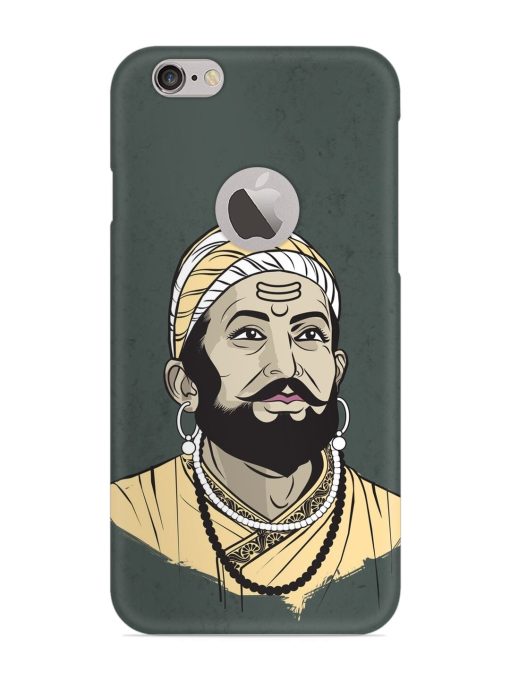 Shivaji Maharaj Vector Art Snap Case for Apple Iphone 6S (Logo Cut)