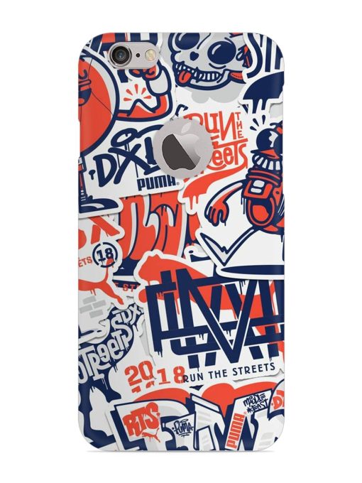 Run The Street Snap Case for Apple Iphone 6S (Logo Cut) Zapvi