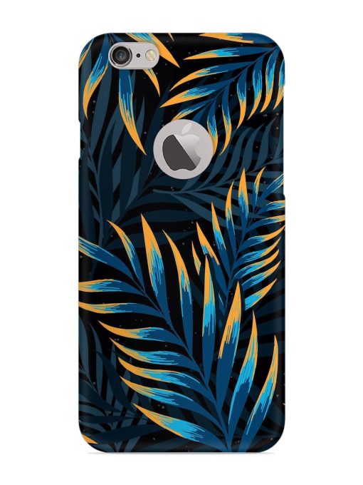 Abstract Leaf Art Snap Case for Apple Iphone 6S (Logo Cut)