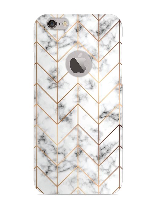 Vector Marble Texture Snap Case for Apple Iphone 6S (Logo Cut)