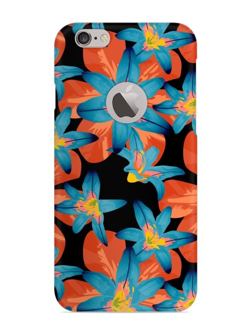 Philippine Flowers Seamless Snap Case for Apple Iphone 6S (Logo Cut)