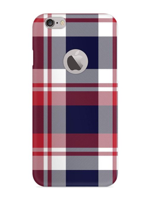 Classic Plaid Tartan Snap Case for Apple Iphone 6S (Logo Cut)