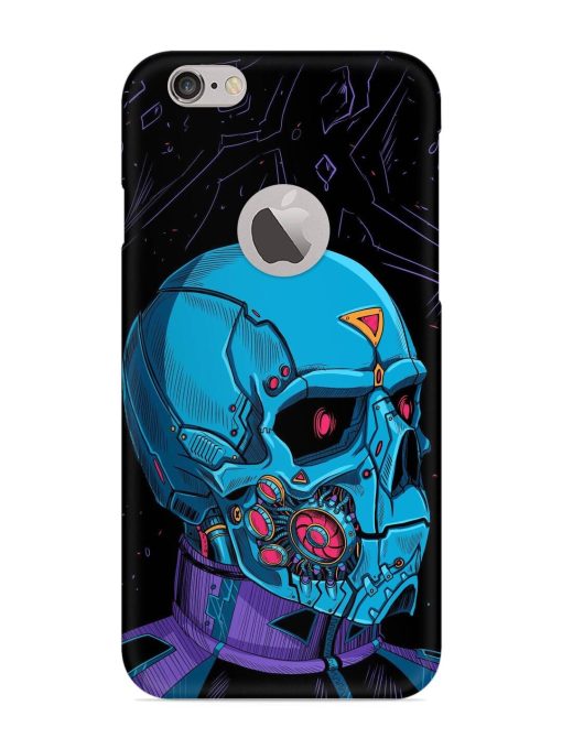 Skull Robo Vector Snap Case for Apple Iphone 6S (Logo Cut) Zapvi