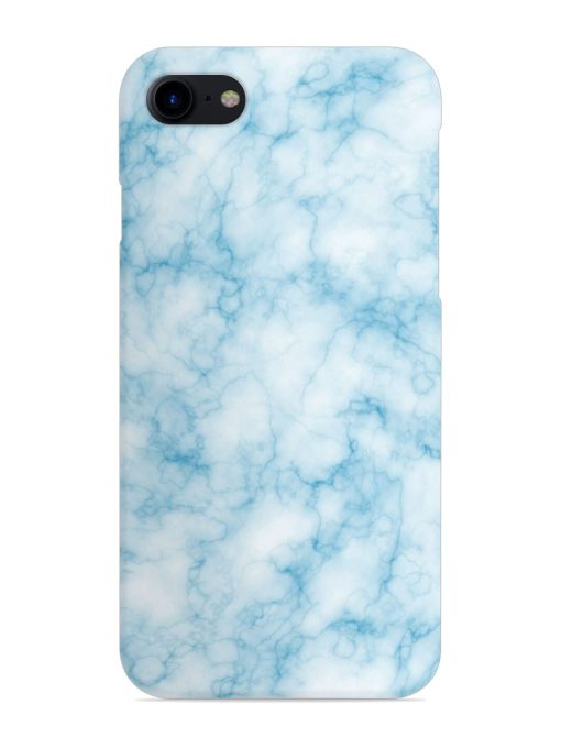 Blue White Natural Marble Snap Case for Apple Iphone 7 Zapvi