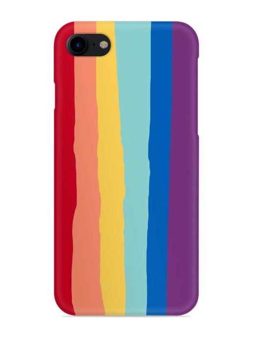 Rainbow Genuine Liquid Snap Case for Apple Iphone 7