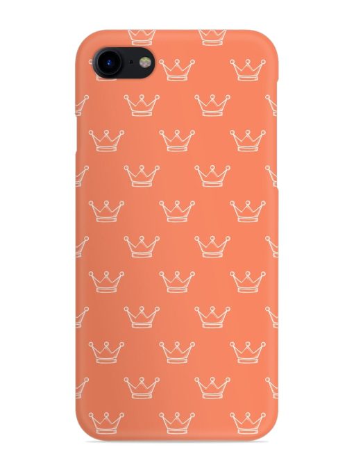 Hand Drawn Crown Snap Case for Apple Iphone 7 Zapvi