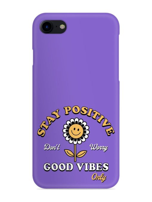 Retro Positive Flower Snap Case for Apple Iphone 7