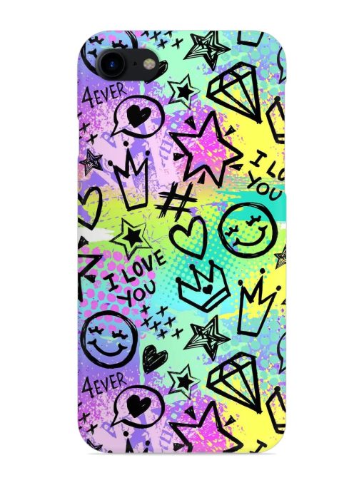 Bright Seamless Pattern Snap Case for Apple Iphone 7 Zapvi