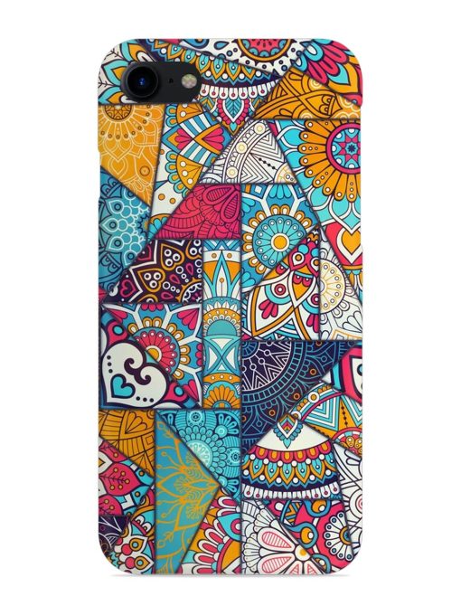 Patchwork Pattern Vintage Snap Case for Apple Iphone 7 Zapvi