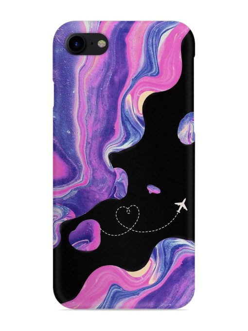 Glitter Art Snap Case for Apple Iphone 7 Zapvi