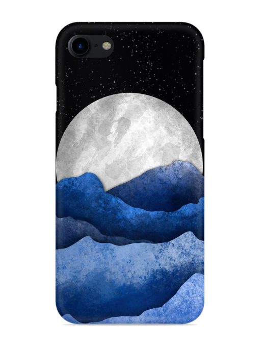 Full Moon Mountain Vector Snap Case for Apple Iphone 7 Zapvi