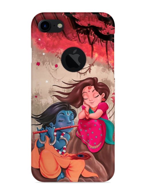 Radhe Krishna Water Art Snap Case for Apple Iphone 7 (Logo Cut) Zapvi