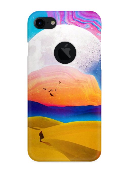 Sandy Desert Snap Case for Apple Iphone 7 (Logo Cut) Zapvi