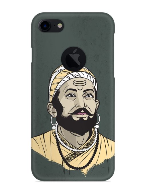 Shivaji Maharaj Vector Art Snap Case for Apple Iphone 7 (Logo Cut)