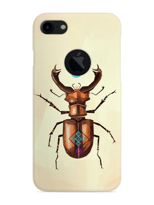 Stag Beetle Vector Snap Case for Apple Iphone 7 (Logo Cut) Zapvi