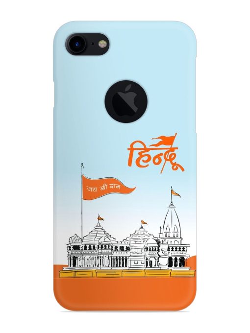 Ram Mandir Hindu Snap Case for Apple Iphone 7 (Logo Cut)