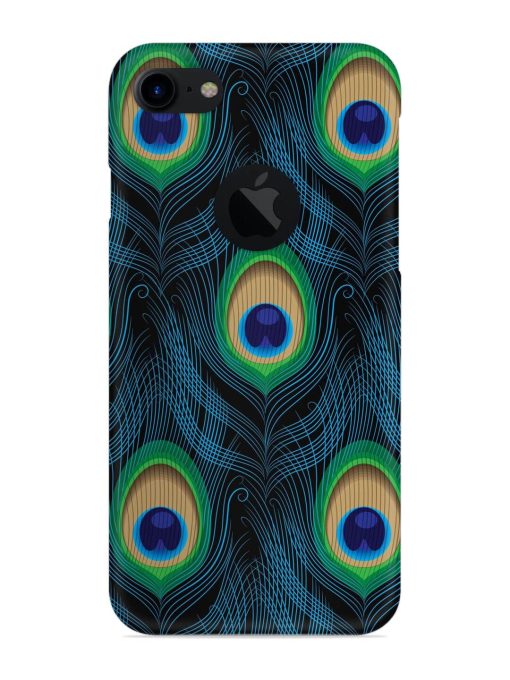 Seamless Pattern Peacock Snap Case for Apple Iphone 7 (Logo Cut) Zapvi