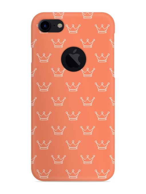 Hand Drawn Crown Snap Case for Apple Iphone 7 (Logo Cut)