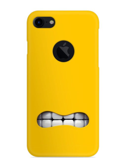 Mouth Character On Snap Case for Apple Iphone 7 (Logo Cut)