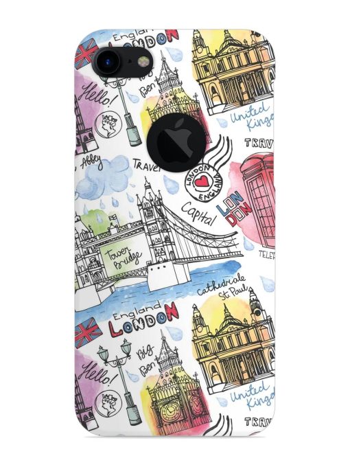 Vector London Landmark Snap Case for Apple Iphone 7 (Logo Cut)