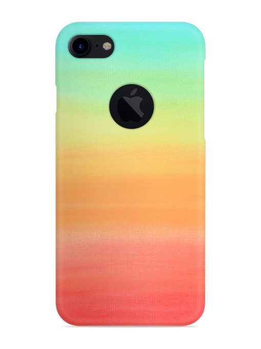 Background Sky Watercolor Snap Case for Apple Iphone 7 (Logo Cut)