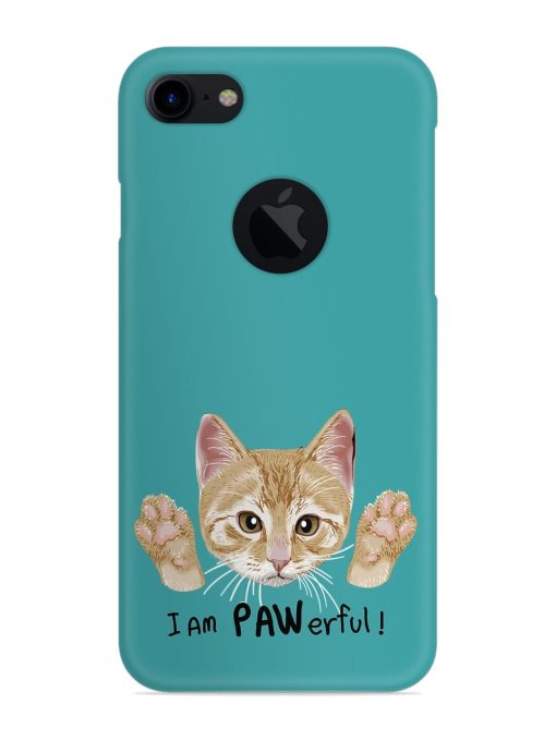 Typography Slogan Cat Snap Case for Apple Iphone 7 (Logo Cut) Zapvi