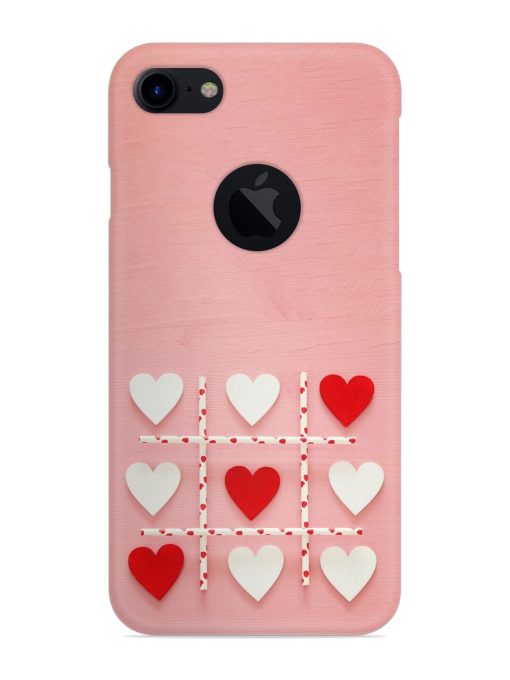 Valentines Day Concept Snap Case for Apple Iphone 7 (Logo Cut)